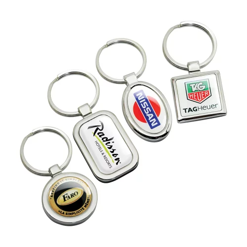 Porte-clés en forme de cercle de la série Platinum avec Digi-Cal (ligne SOS)