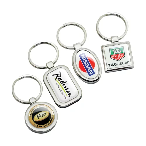 Porte-clés rectangulaire de la série Platinum avec Digi-Cal (ligne SOS)