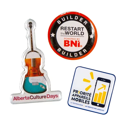 Offset Printed Lapel Pin (0.5")