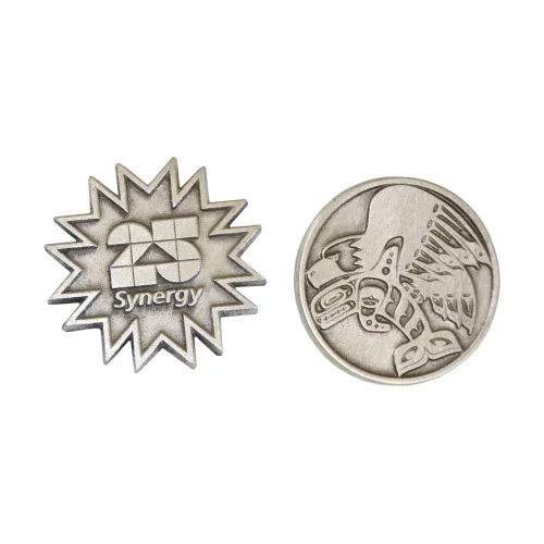 Solid Pewter Lapel Pin (1")