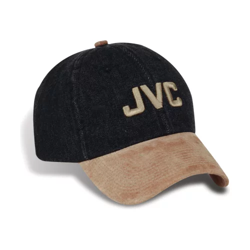 Colby Stonewashed Denim Cap w/ Suede Peak & Button