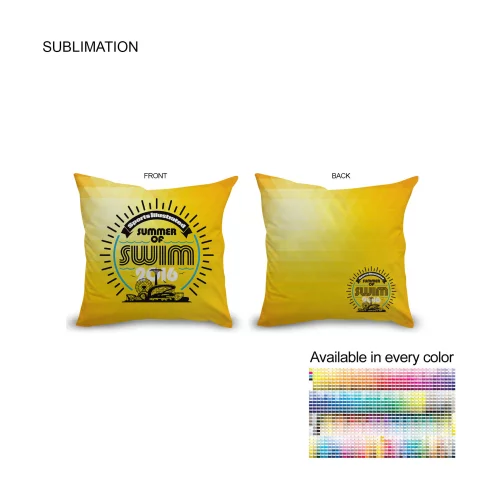 Sublimated Throw Cushion, 12x12, Invisible Zipper Closure, Removable insert, Cover is washable