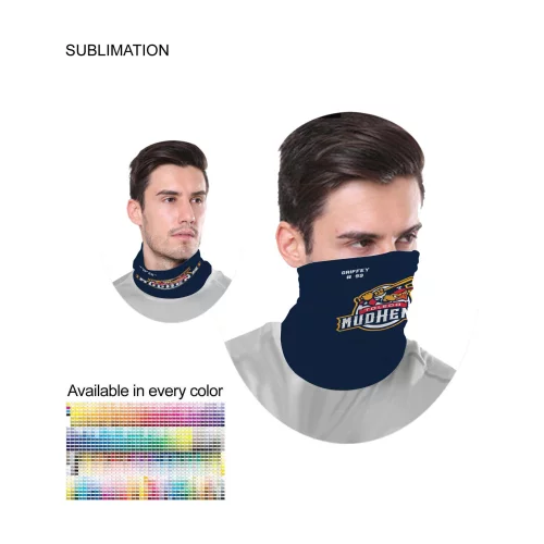 Cache-cou d'équipe, cache-cou tubulaire multifonction sublimé, tissu évacuant l'humidité, extensible dans les 4 sens