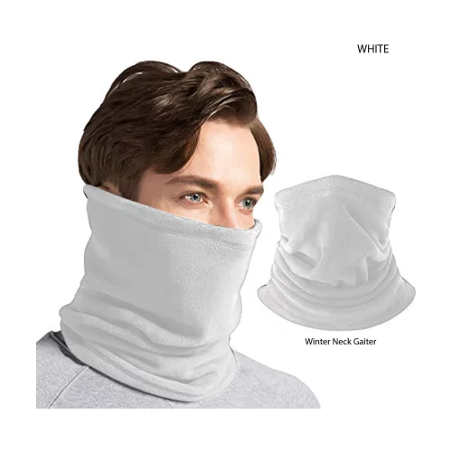 Cache-cou tubulaire multifonctionnel 2 épaisseurs pour l'hiver (micro-polaire en polyester), vierge uniquement