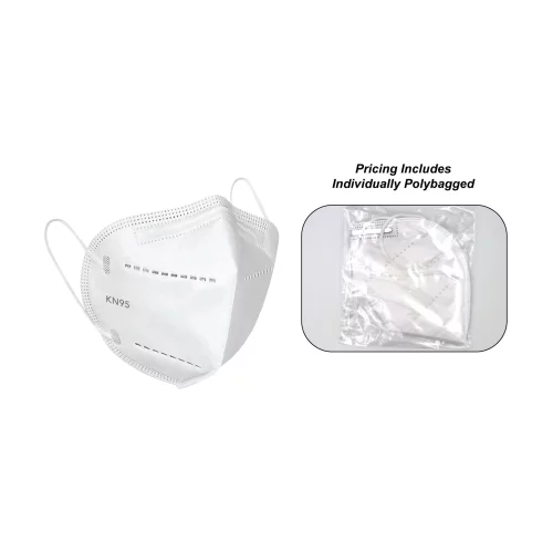 Masques faciaux KN95 5 plis emballés individuellement, sur la liste FDA EUA, vierges uniquement