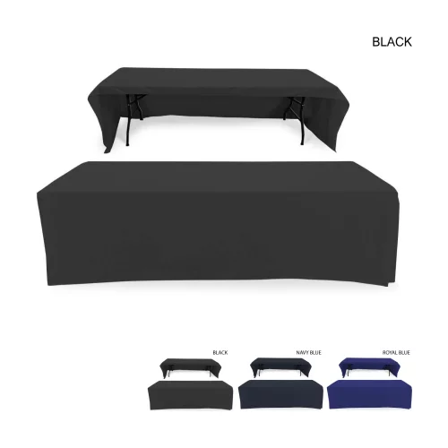 Polycotton Twill Table Throw for 8' Table, Drape style, 3 sided, Open Back, Blank only