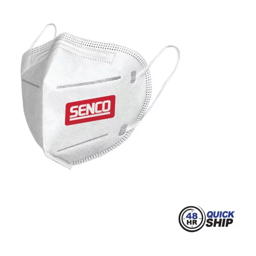 Livraison rapide en 48 heures - Masques faciaux KN95, 5 plis, sur la liste FDA EUA, emballage en vrac, logo en transfert couleur plein.