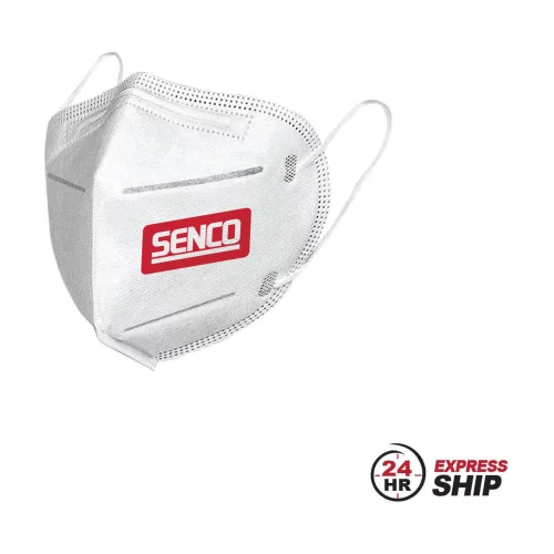 Livraison express 24 heures - Masques faciaux KN95 à 5 plis, sur la liste FDA EUA, emballage en vrac, logo en transfert couleur plein.