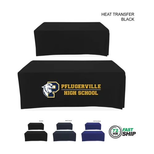 72 Hr Fast Ship - Polycotton Twill Table Throw for 6' Table, Drape style, 4 sided, Closed Back