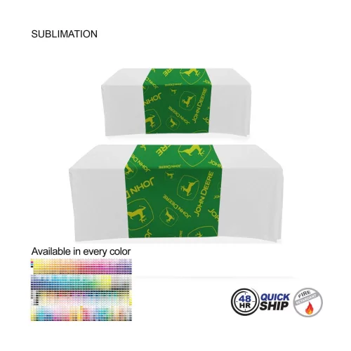 48 Hr Quick Ship - Sublimated Table Runner (Closed Back), 30x90