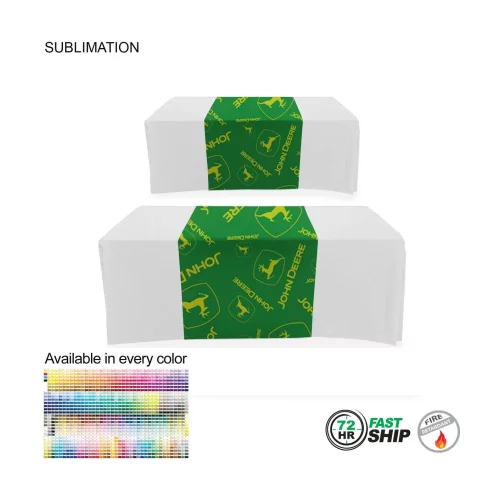 72 Hr Fast Ship - Sublimated Table Runner (Closed Back), 30x90