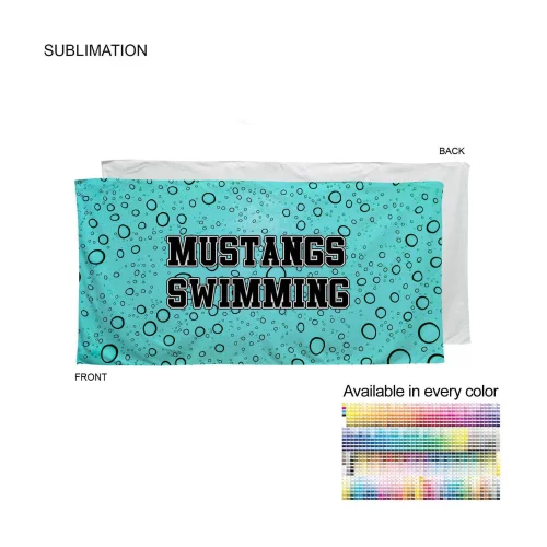 Serviette de bain en mélange de coton éponge velours doux et moelleux, 30x60, sublimée de bord à bord.