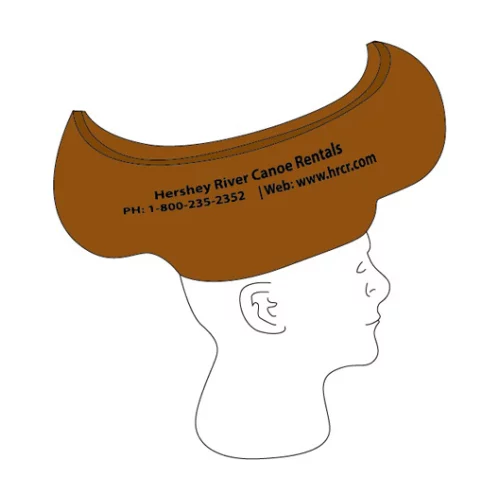 Chapeau en mousse pour canoë