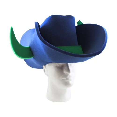 Chapeau de cowboy avec des cornes de taureau