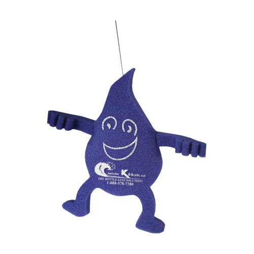 Goutte d'eau sur une laisse