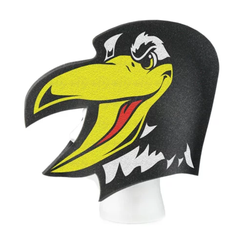Chapeau en mousse en forme d'aigle