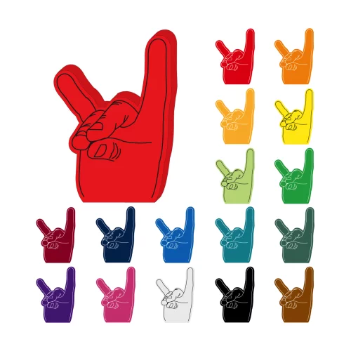 Corne d'antilope à la main