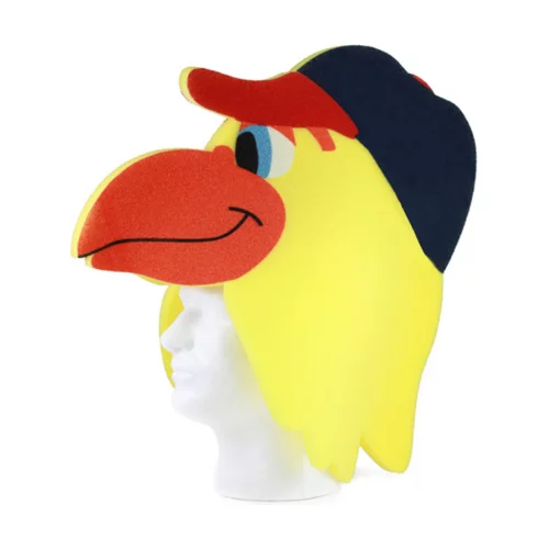 Chapeau d'oiseau en mousse