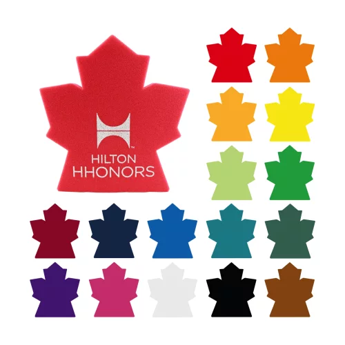 Moufle agitant une feuille d'érable