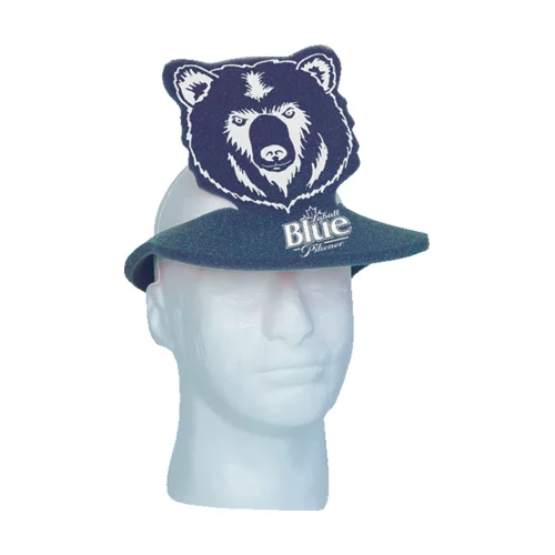 Visière en mousse en forme d'ours