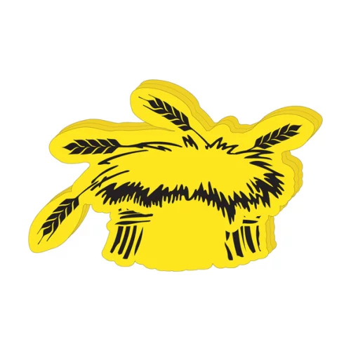 Chapeau en forme de botte de foin en mousse