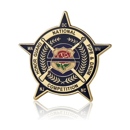 1.75" Custom Shape Hard Enamel Coins (Color Both Side)