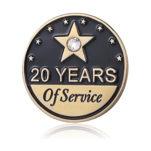 1/2" Brass Soft Enamel Lapel Pin