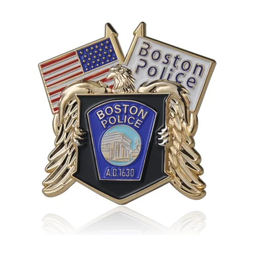 1 3/4" Brass Soft Enamel Pin