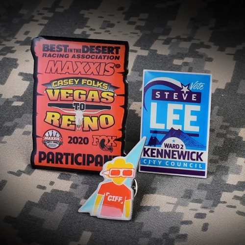 3/4" Printed Brass Pin