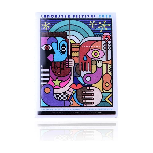 1 1/4" Stainless Steel Printed Pin