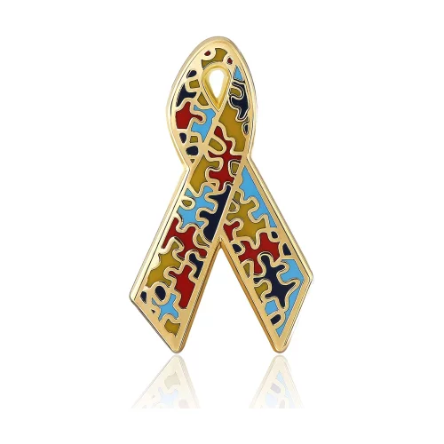 Stock Awareness Autism Ribbon Pin