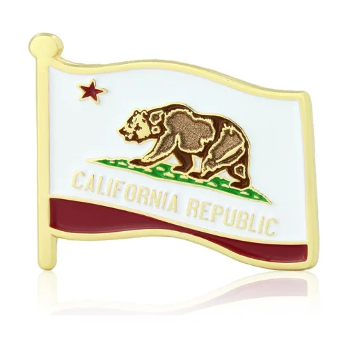Stock Flag Pin (California State)