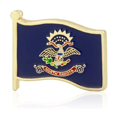 Stock Flag Pin (North Dakota State)