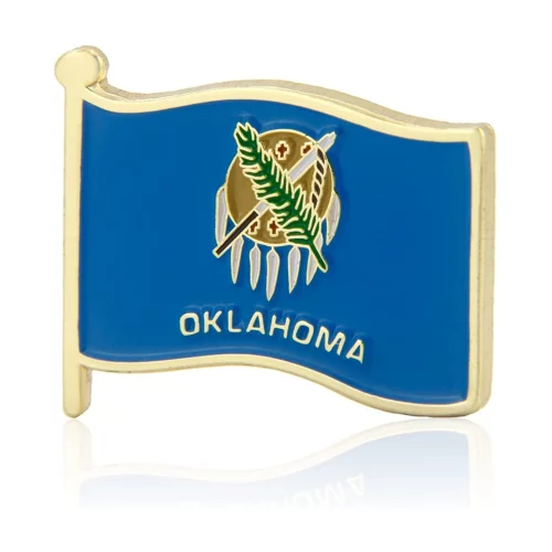 Stock Flag Pin (Oklahoma State)