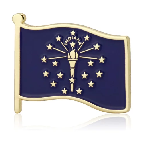 Stock Flag Pin (Indiana State)