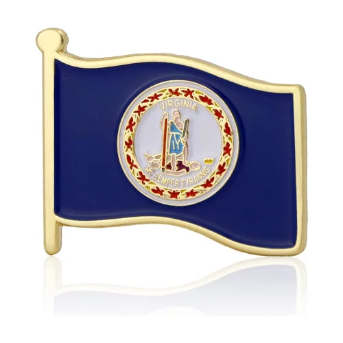 Stock Flag Pin (Virginia State)