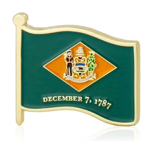 Stock Flag Pin (Delaware State)