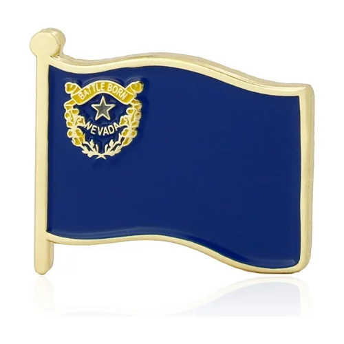 Stock Flag Pin (Nevada State)