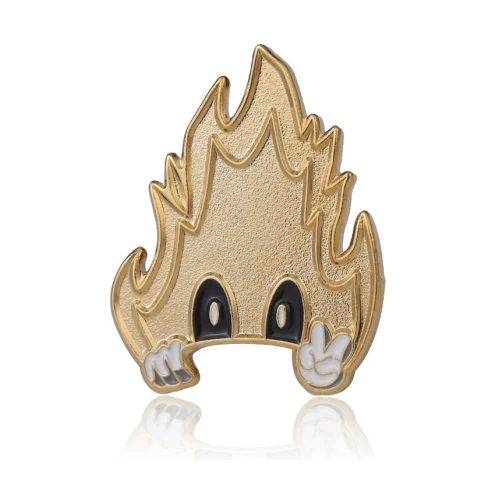 1" Sandblasted Die Struck Pin