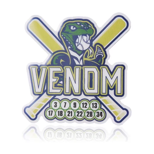 1 1/4" Printed Baseball Trading Pin