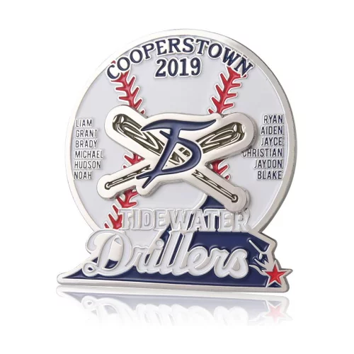 1 1/2" Custom Soft Enamel Baseball Pin