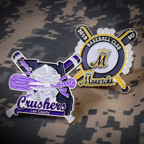 2" Custom Soft Enamel Baseball Pin