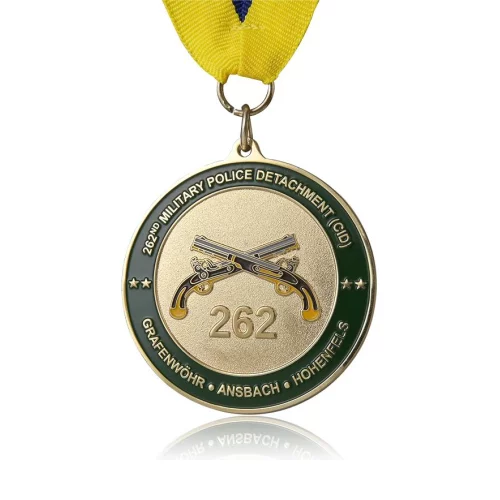 Médailles personnalisées en fonte de haute qualité de 4 1/2" avec finition brillante et fond sablé/texturé.