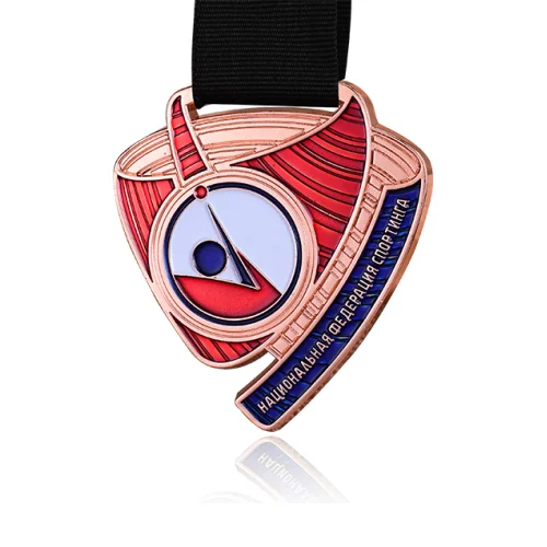 Médailles en émail souple moulées sur mesure de 5 pouces.