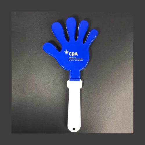 Applaudisseur en plastique bleu de 11 pouces