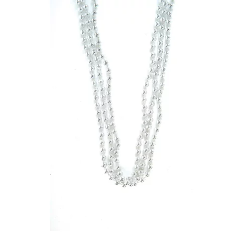 33" Silver Bead Necklace