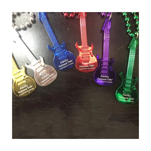 33" Guitar Bead Necklace - Assorted