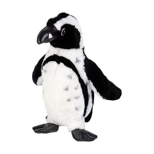 Pingouin en peluche noir de 8 1/2 pouces.