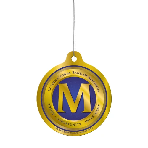 Étiquette pour rafraîchisseur d'air en papier - Cercle (3" x 3,41")