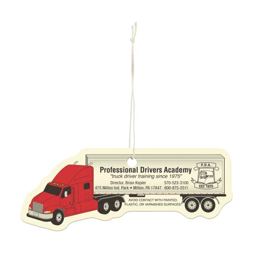 Étiquette de rafraîchisseur d'air en papier - Semi-remorque